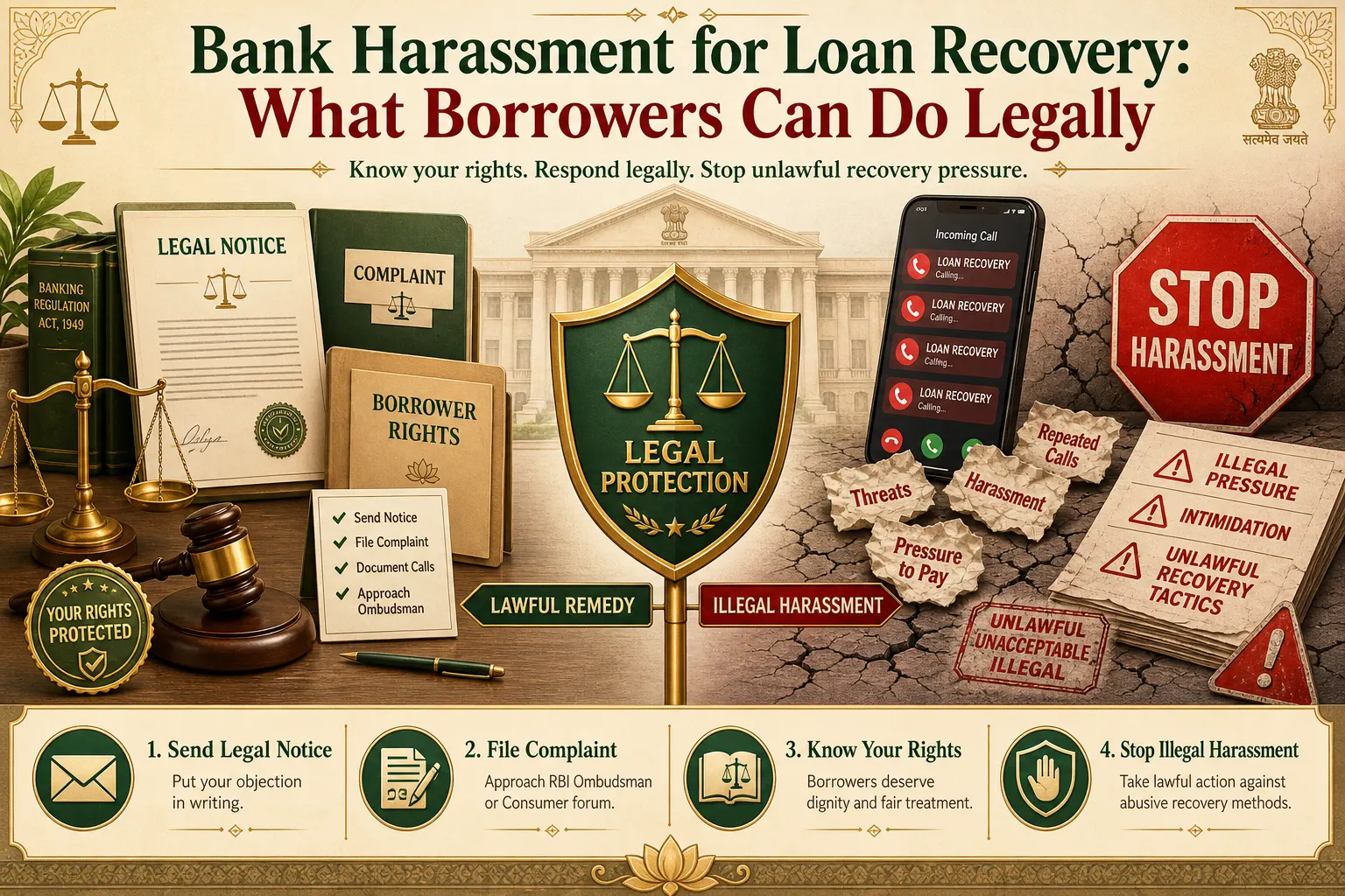 Bank Harassment for Loan Recovery and Legal Loan Settlement in India