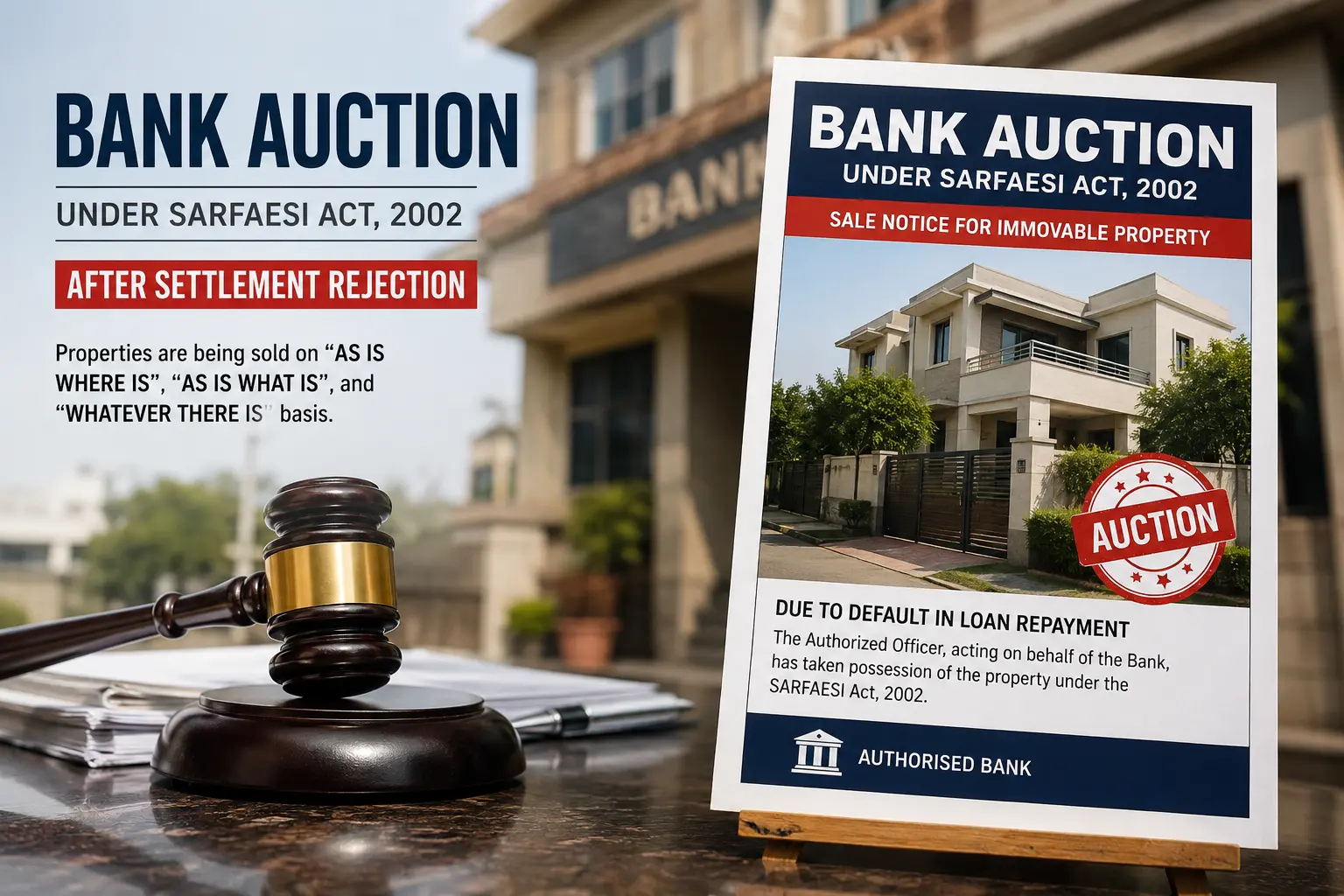 Bank refused my settlement request and fixed auction: what next?