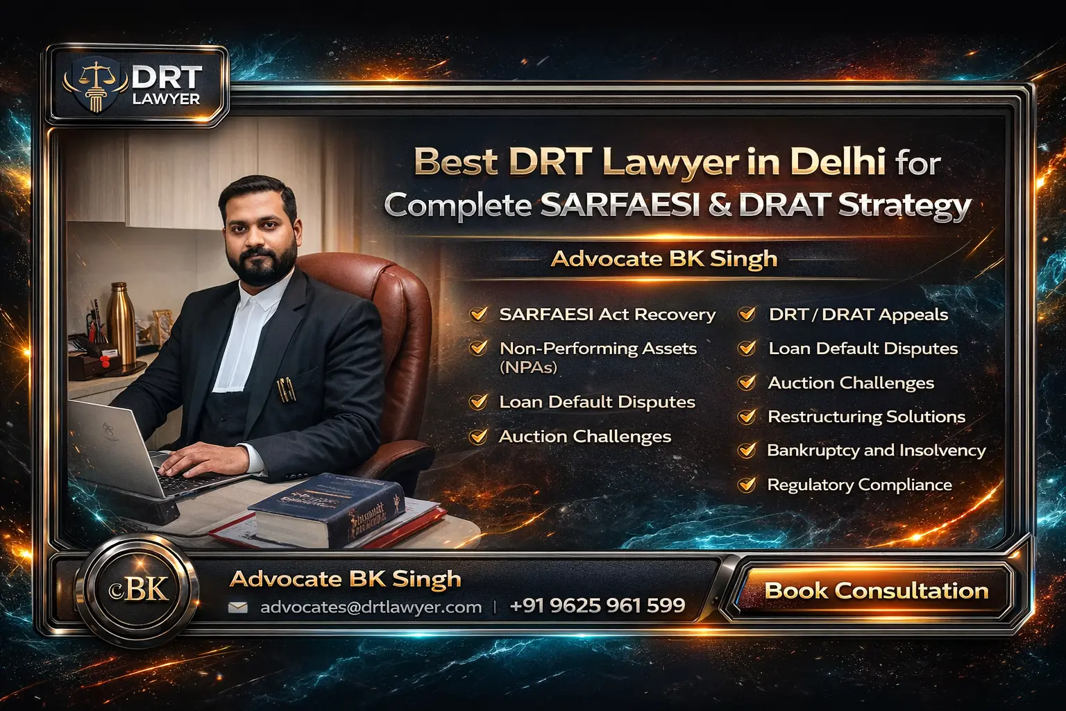 Best DRT Lawyer in Delhi for Complete SARFAESI and DRAT Strategy