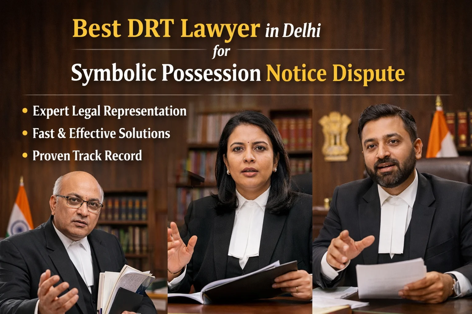Best DRT Lawyer in Delhi for Symbolic Possession Notice Dispute