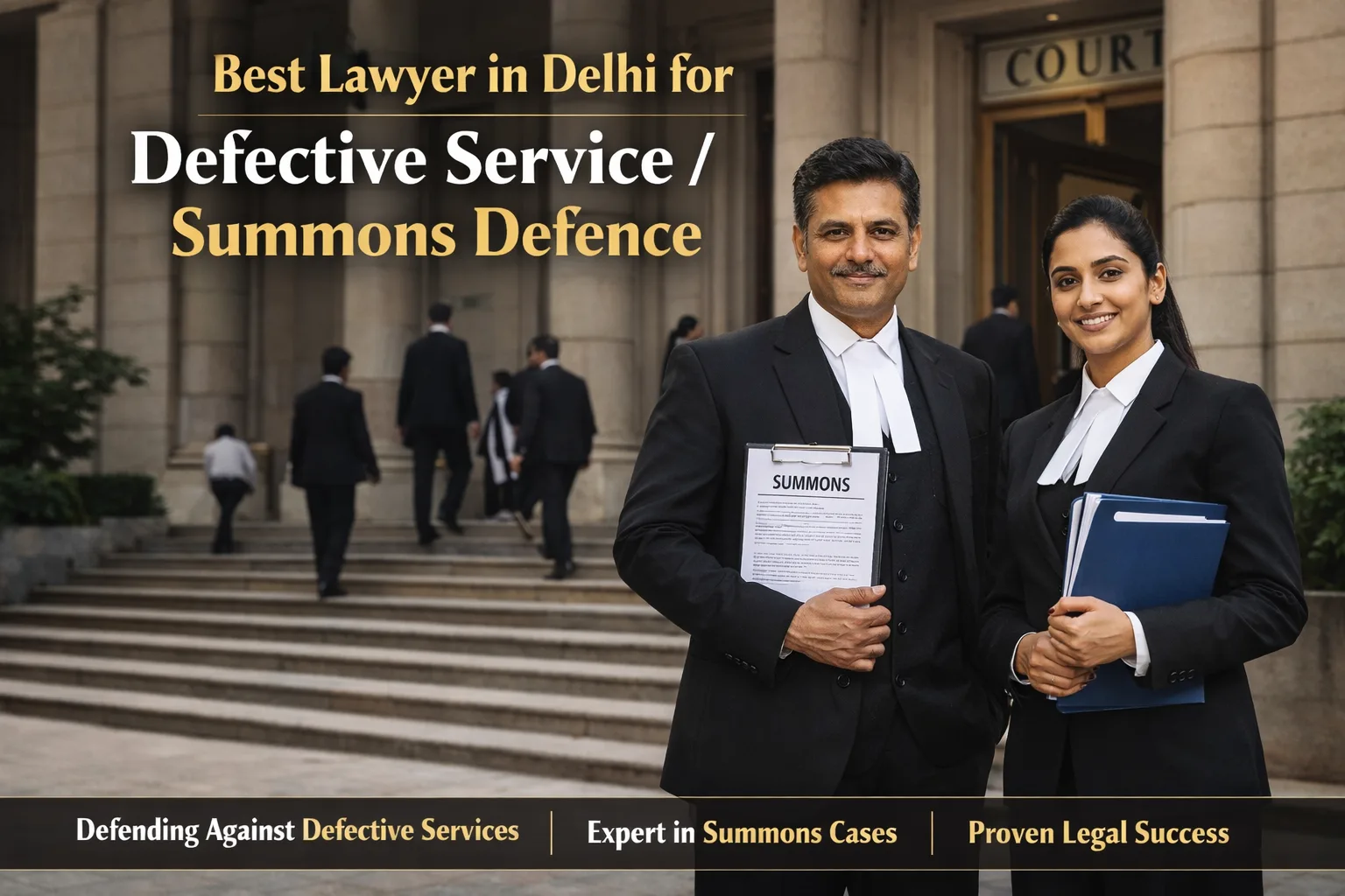 Best Lawyer in Delhi for Defective Service/Summons Defence
