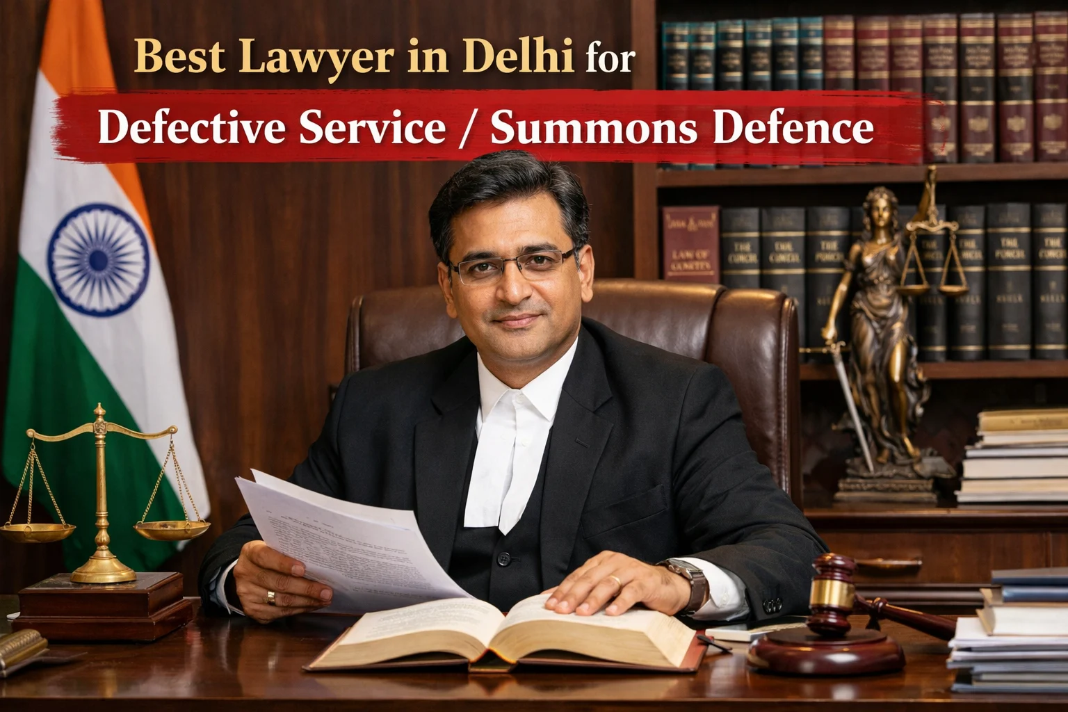 Best lawyer in Delhi for defending against defective service summons