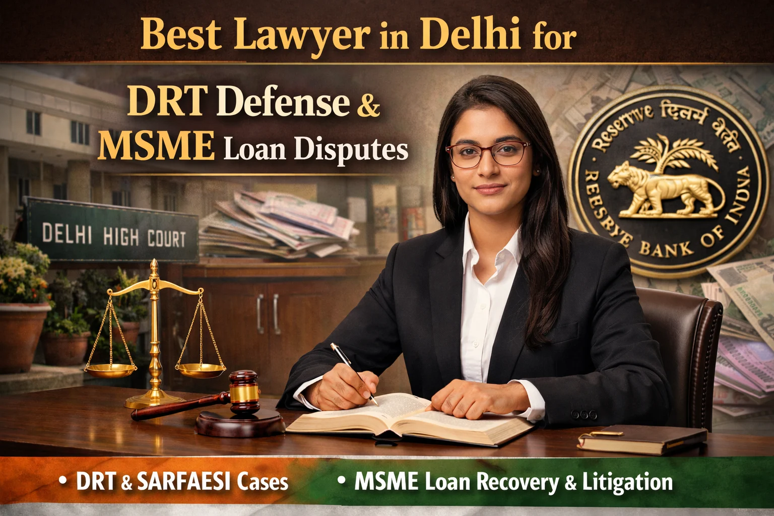 Best Lawyer in Delhi for DRT Defense and MSME Loan Disputes