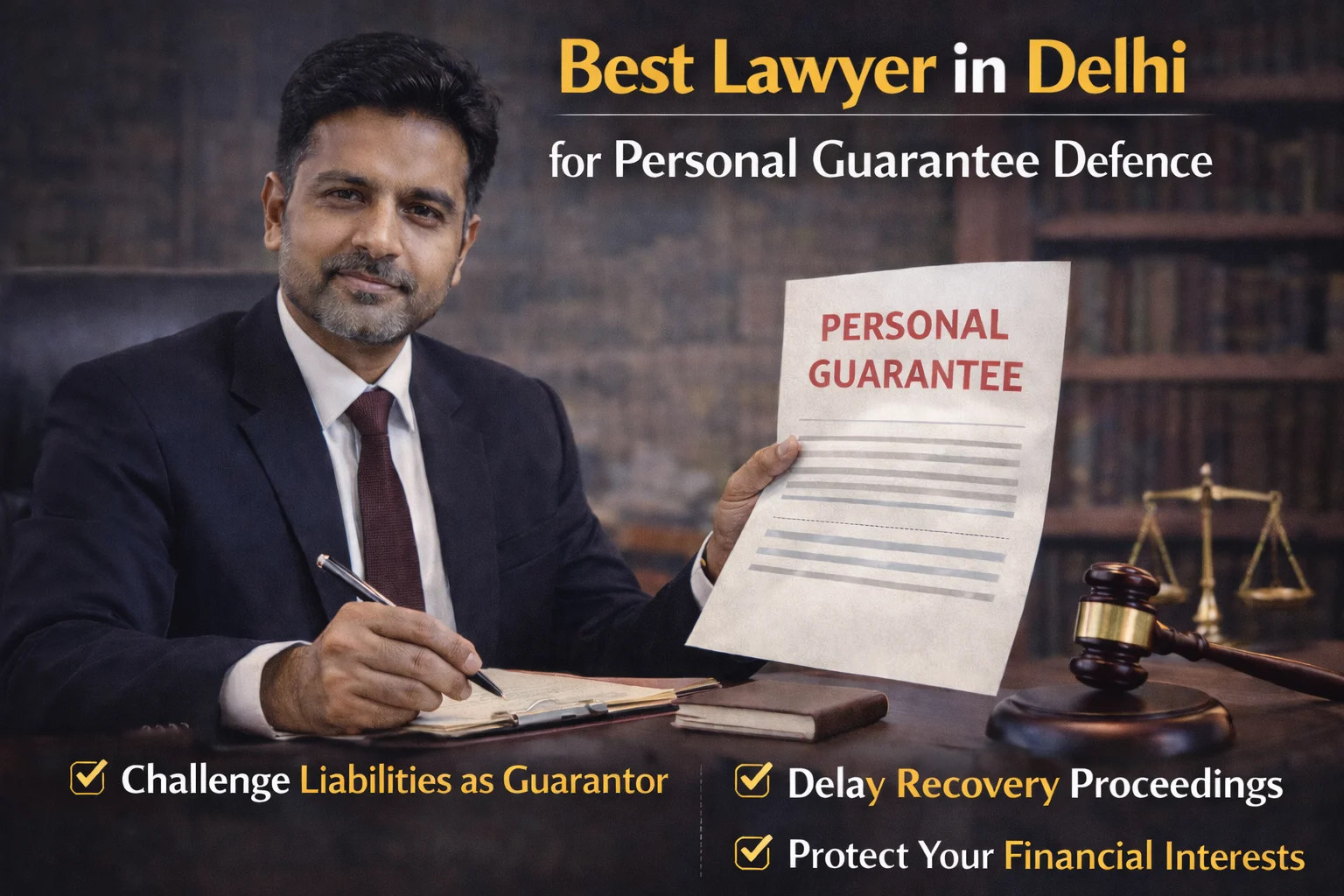 Best Lawyer in Delhi for Personal Guarantee Defence