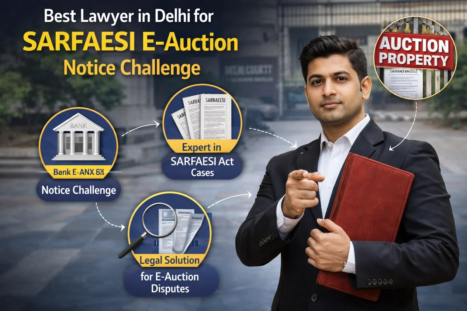 Best Lawyer in Delhi for SARFAESI E-Auction Notice Challenge