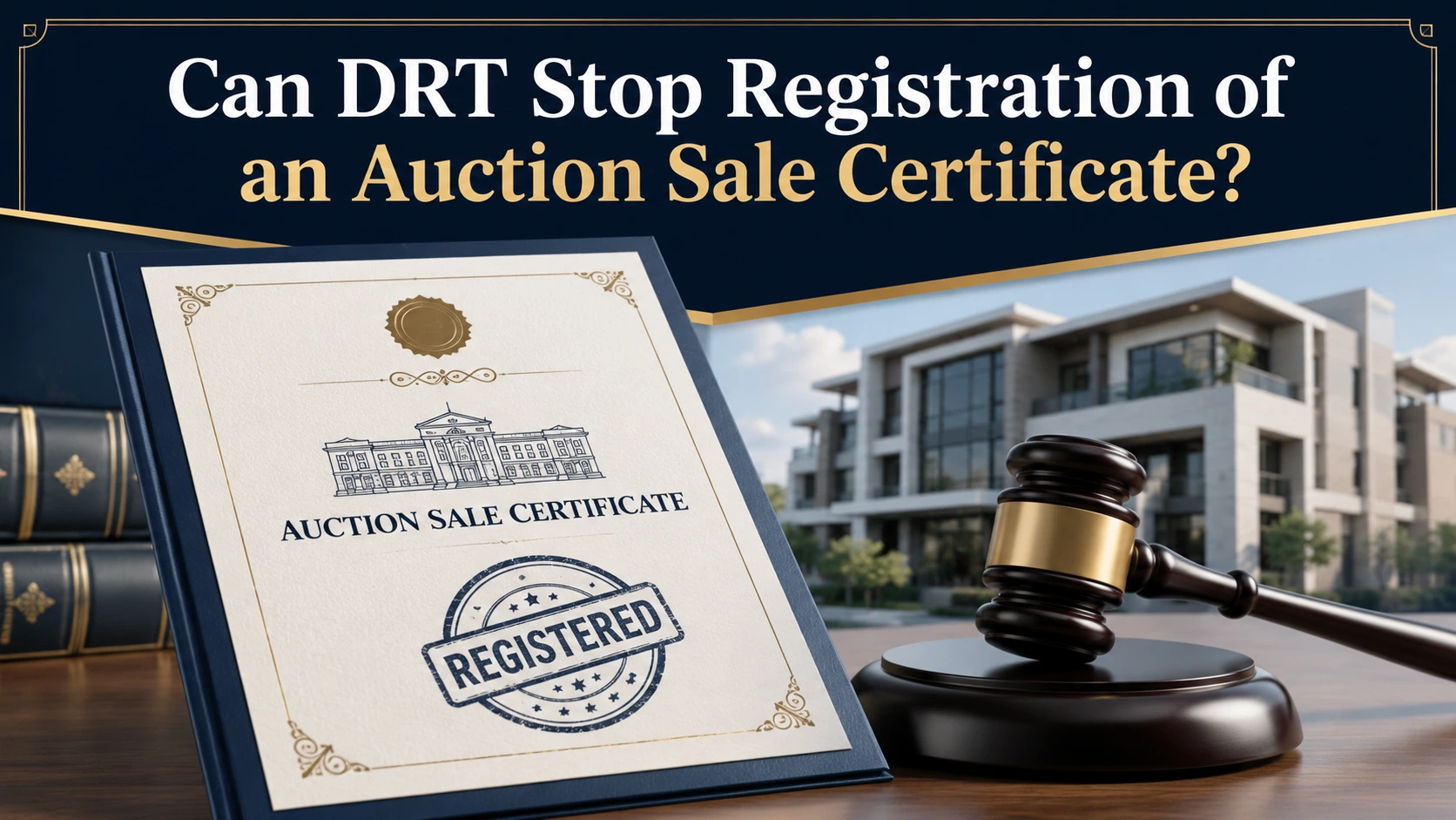 Can DRT Stop Registration of an Auction Sale Certificate?