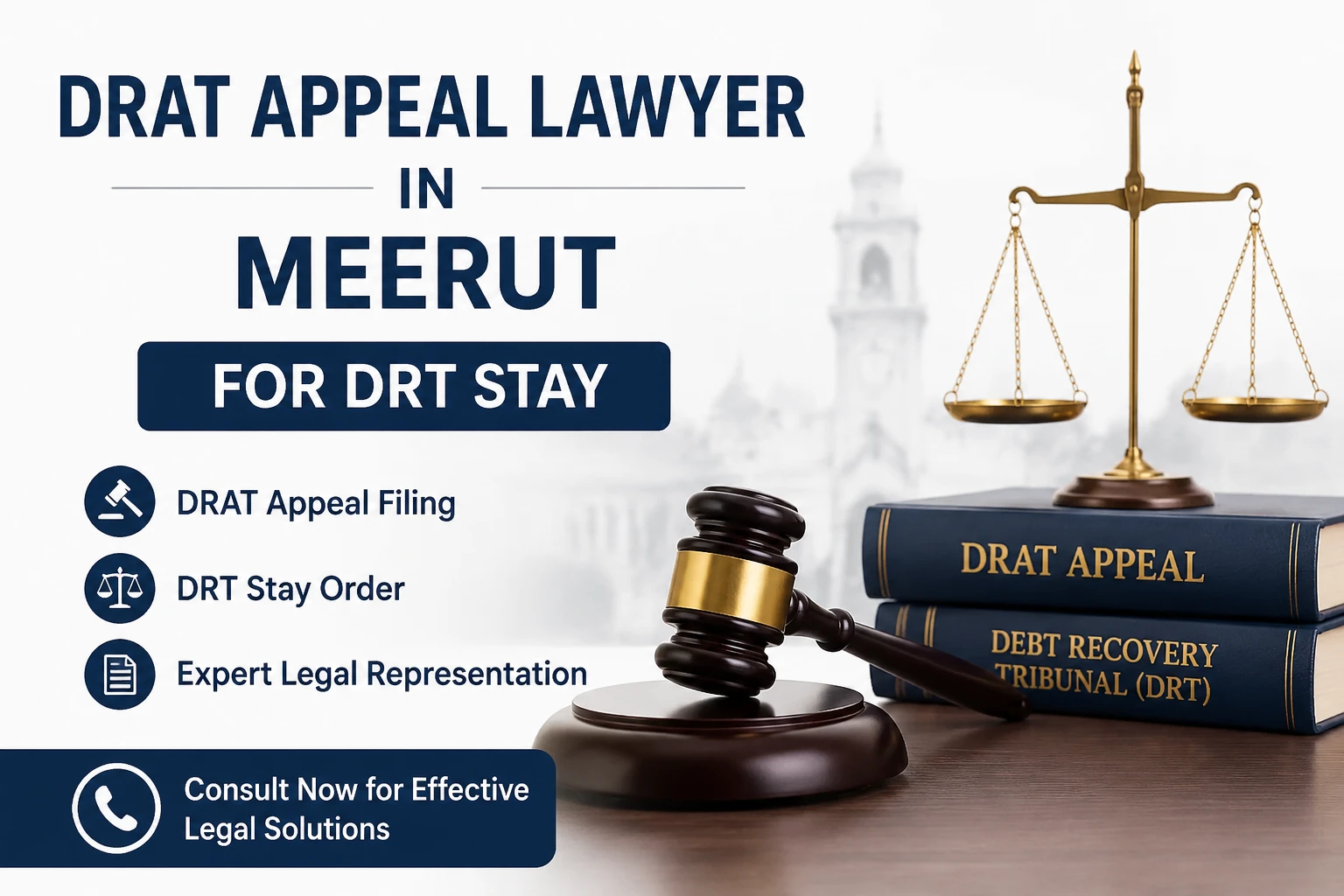DRAT appeal lawyer in Meerut for interim stay against DRT order