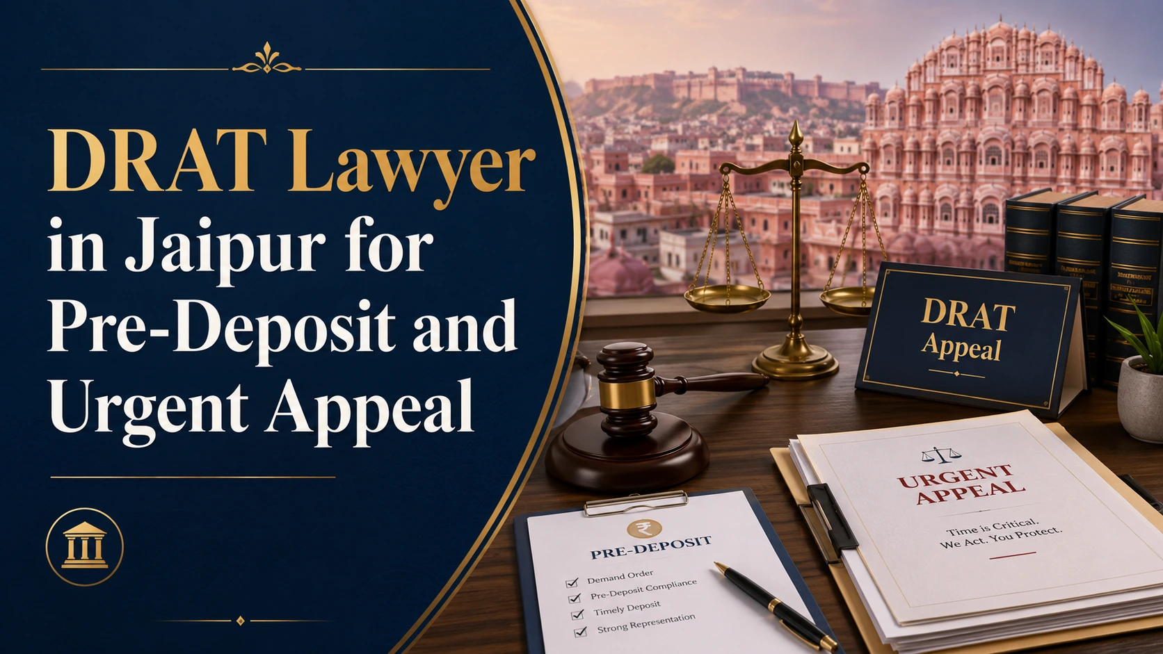 DRAT lawyer in Jaipur for pre-deposit and urgent appeal