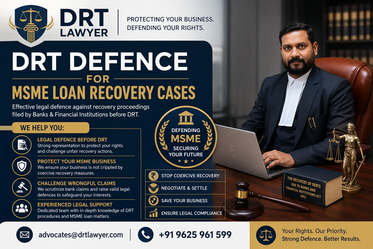 DRT Defence for MSME Loan Recovery Cases