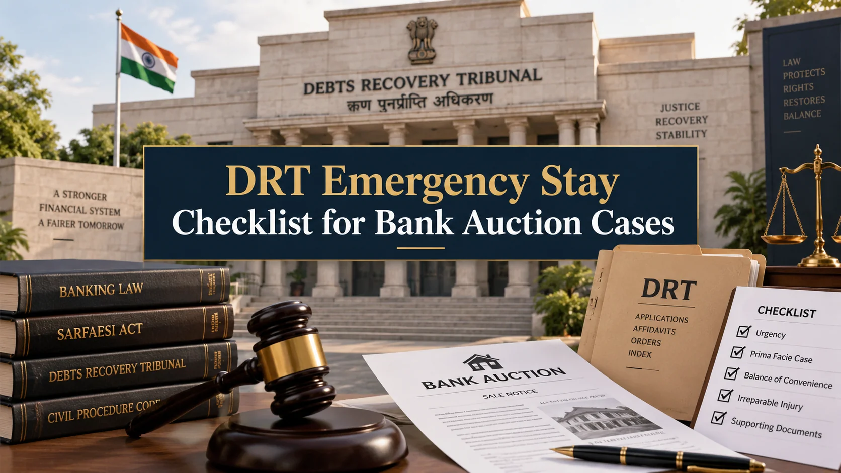 DRT Emergency Stay Checklist for Bank Auction Cases
