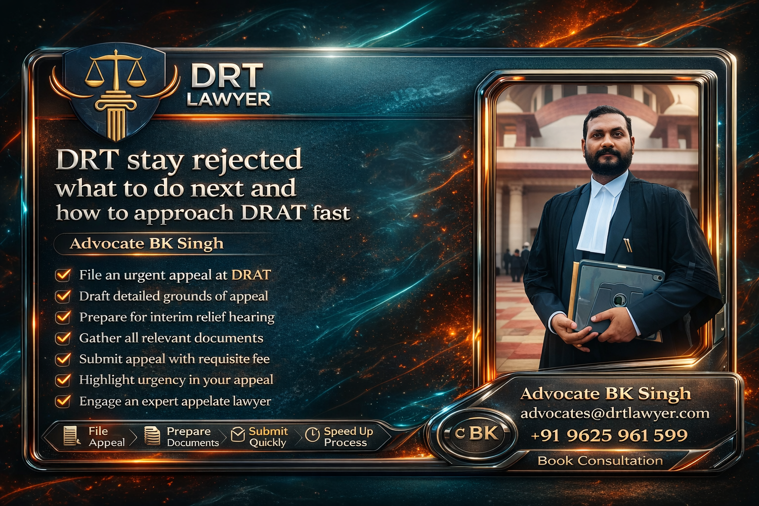 DRT stay rejected what to do next and how to approach DRAT fast