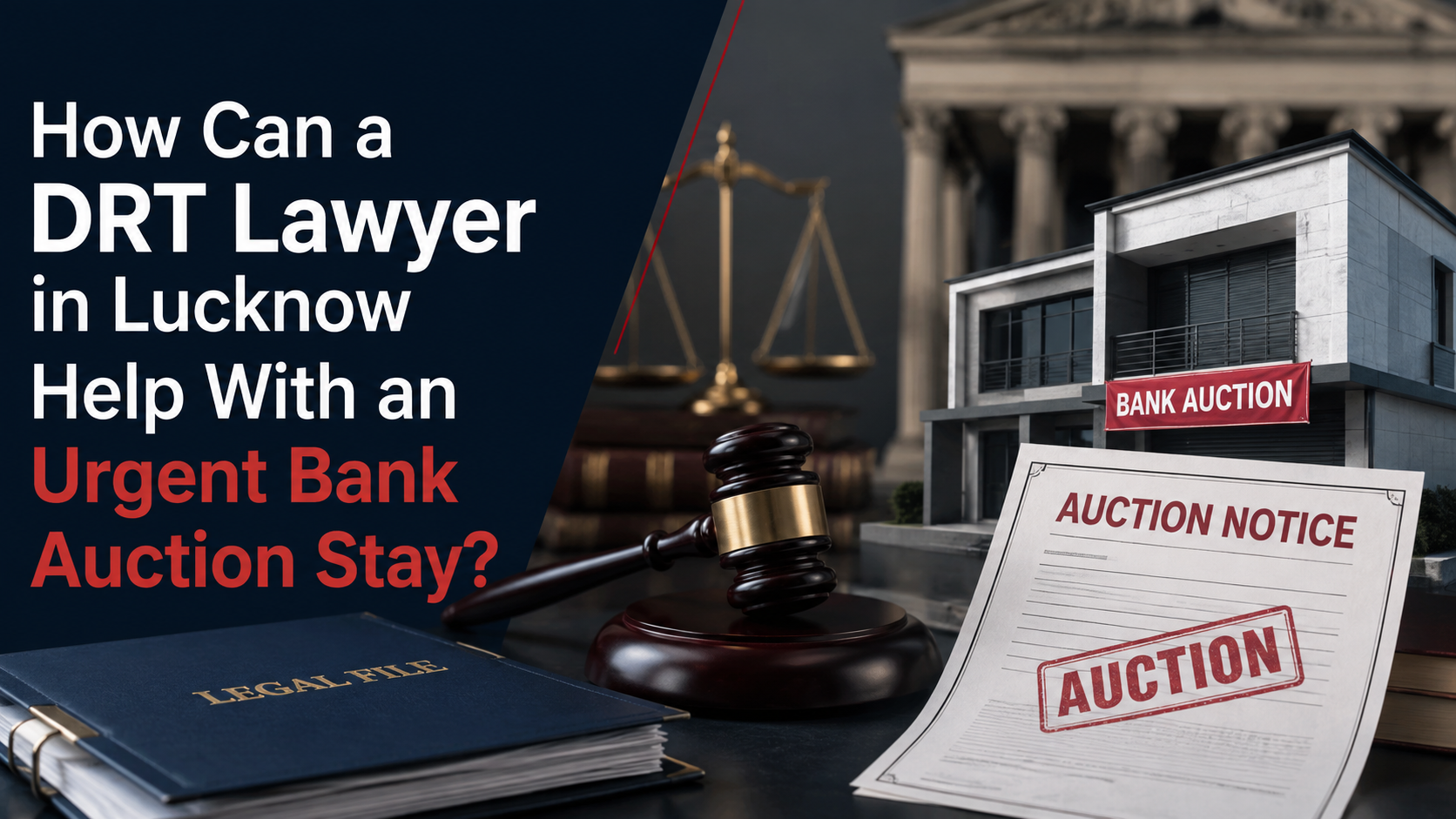 How Can a DRT Lawyer in Lucknow Help With an Urgent Bank Auction Stay?