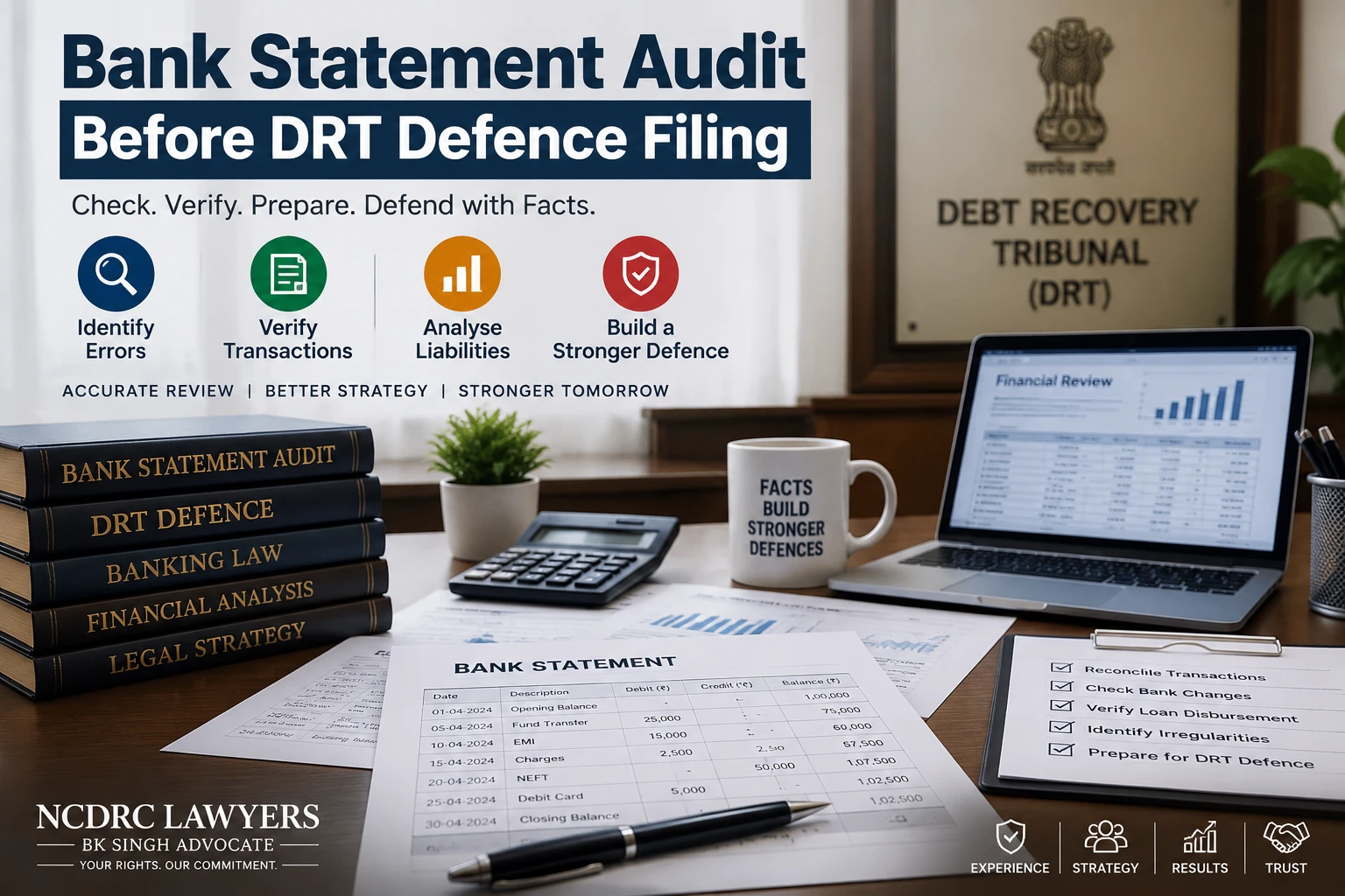 How to audit bank account statement before DRT defence filing