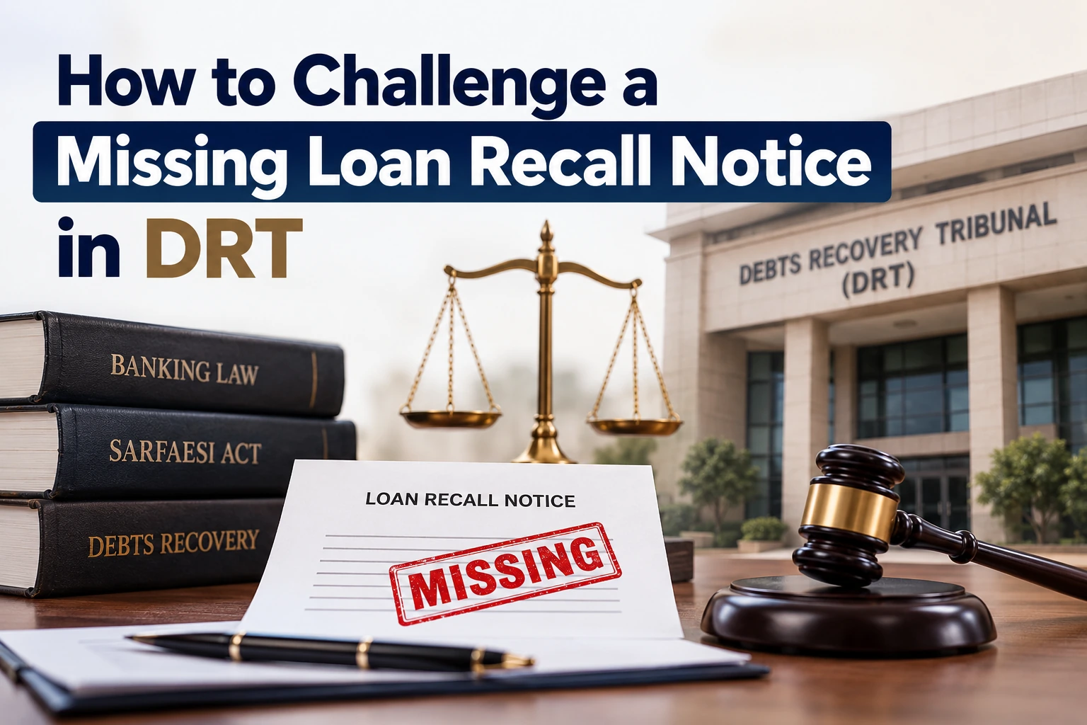 How to challenge missing loan recall notice in recovery case