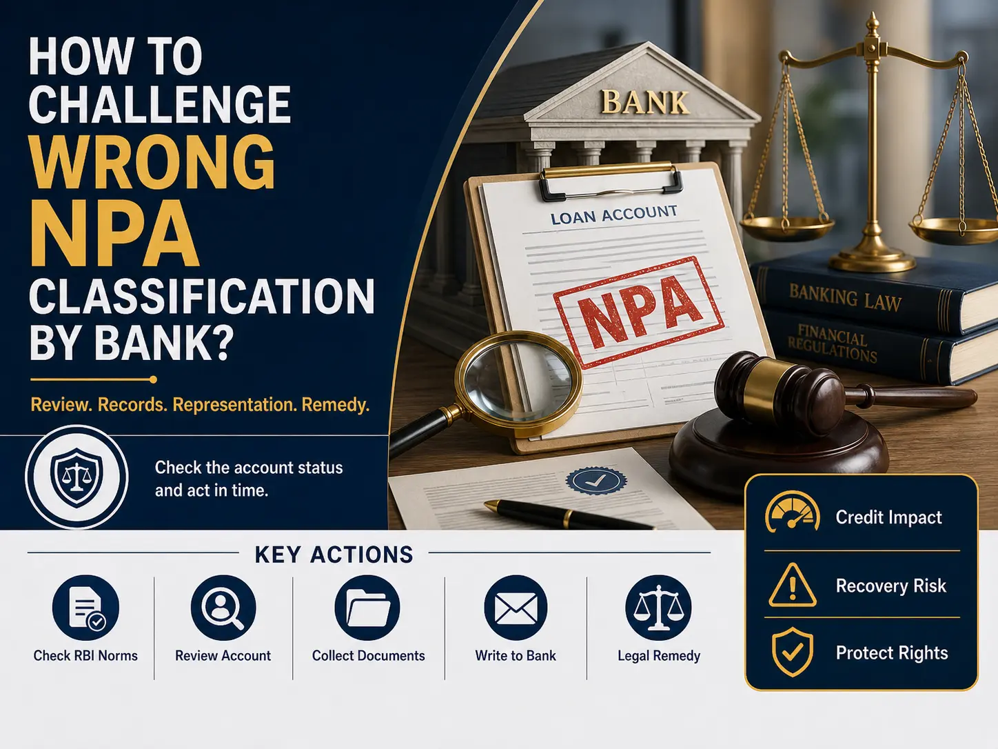 How to Challenge Wrong NPA Classification by Bank?