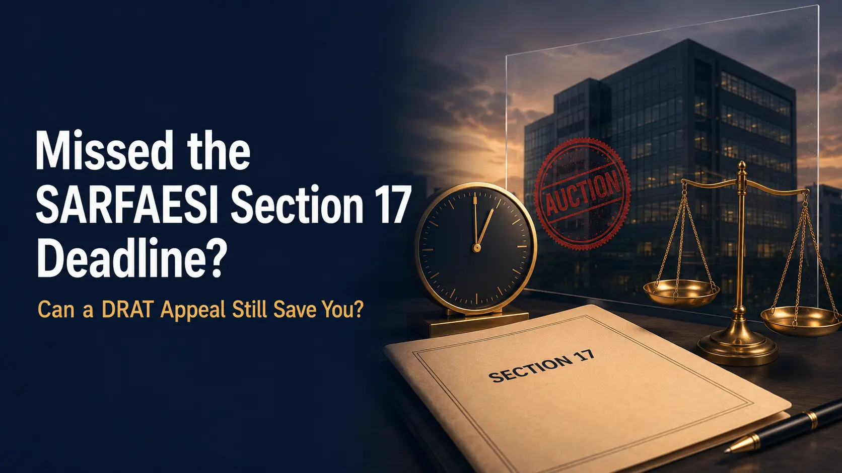 Missed the SARFAESI Section 17 Deadline? Can a DRAT Appeal Still Save You?