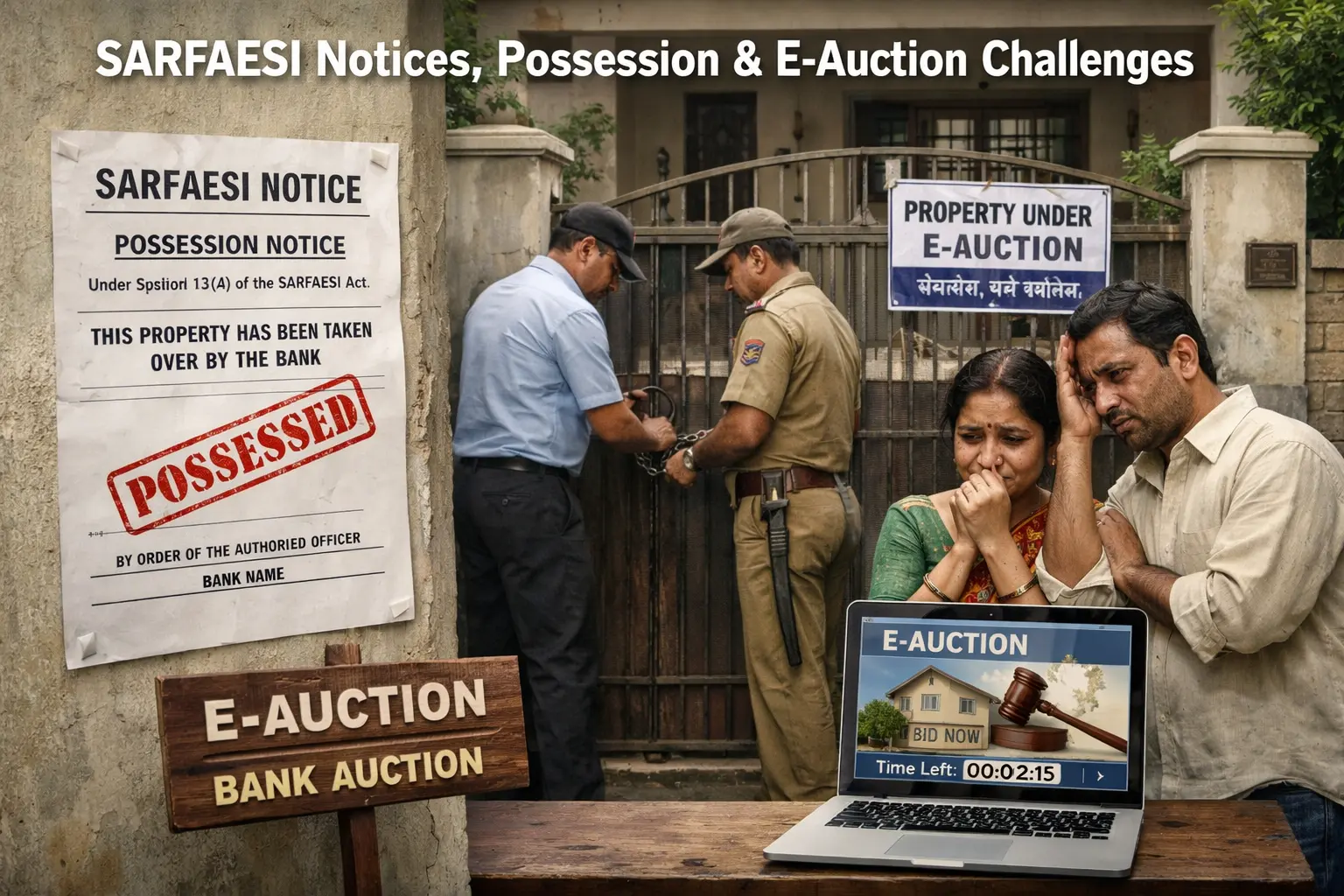 SARFAESI Notices, Possession & E-Auction Challenges