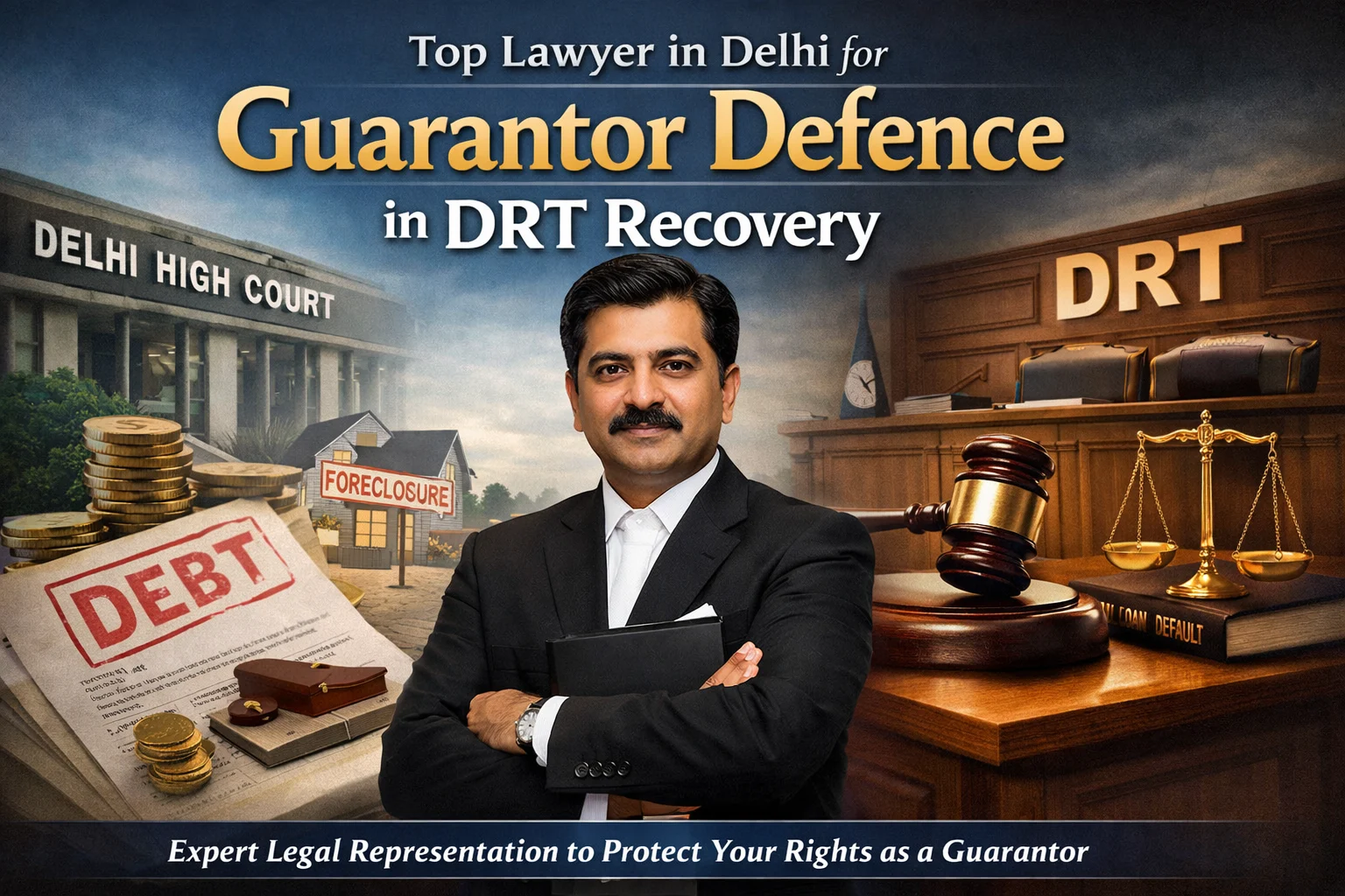 Top Lawyer in Delhi for Guarantor Defence in DRT Recovery