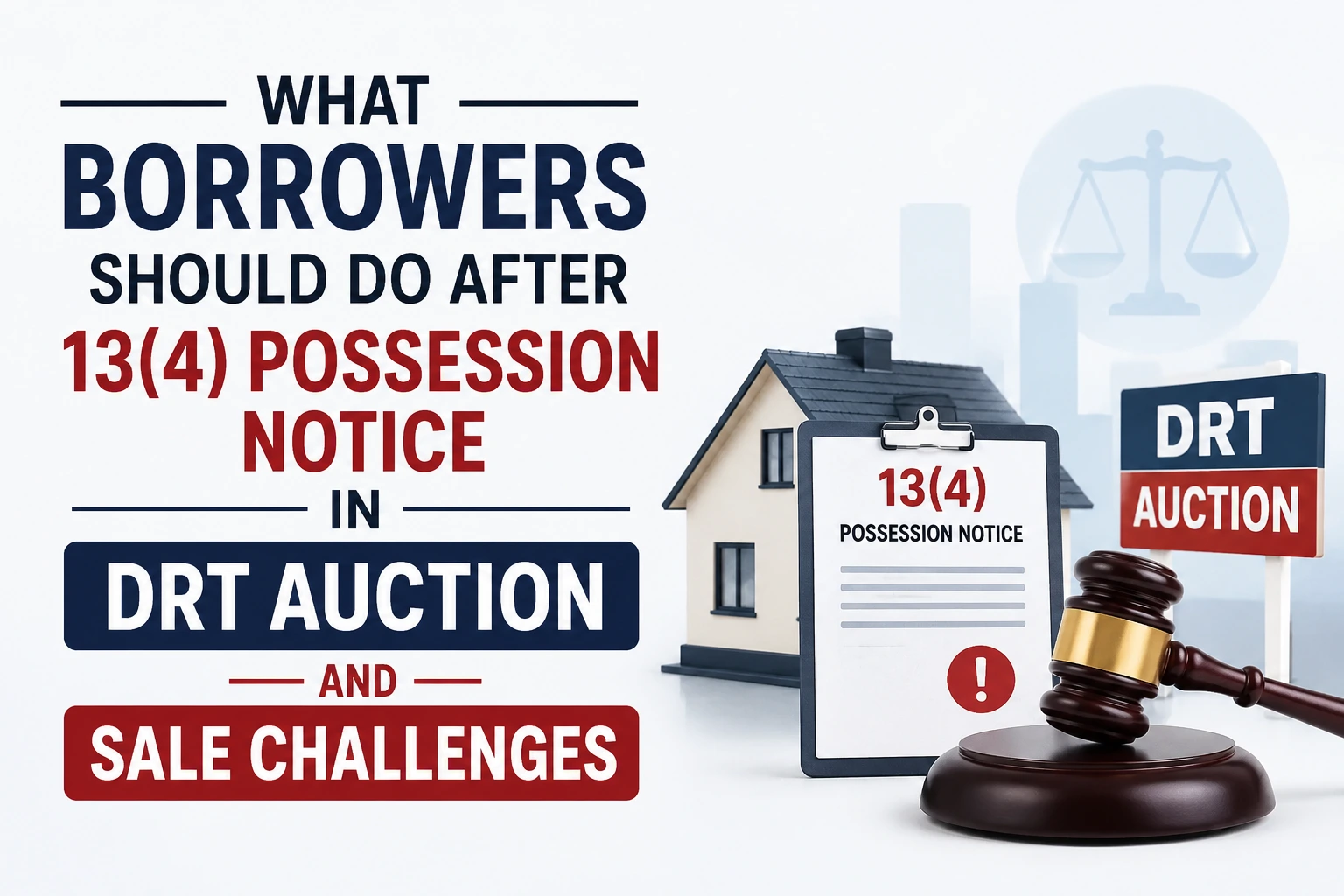 What Borrowers Should Do After 13(4) Possession Notice in DRT Auction and Sale Challenges