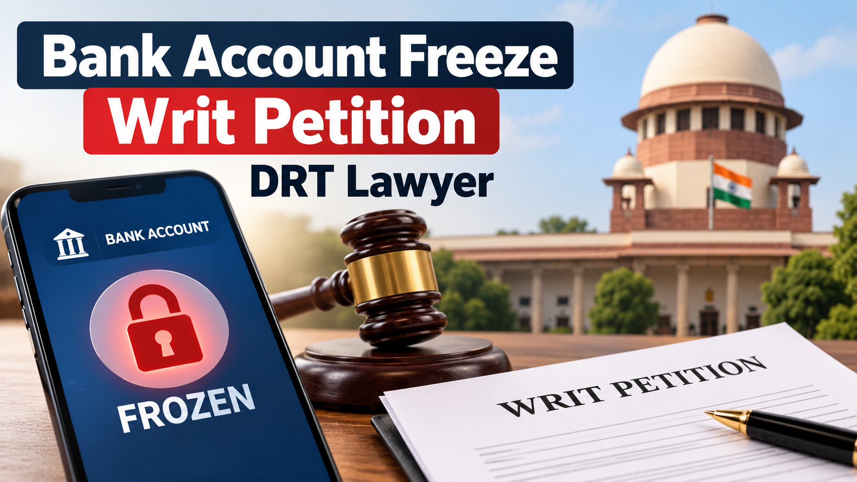 Writ Petition for Bank Account Freeze During Loan Recovery Dispute in India